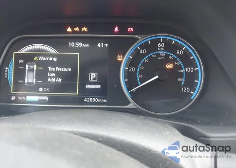 2020 Nissan Leaf Sv Plus 62 Kwh z USA, uszkodzony, nr VIN 1N4BZ1CP3LC304431